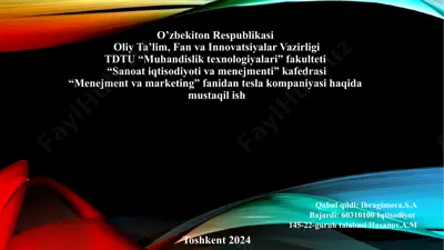 teslakompaniyasi — PPTX