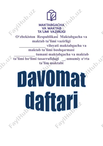 davomat daftari — DOCX
