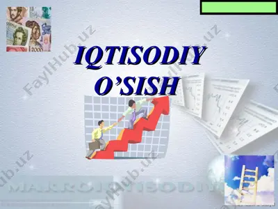iqtisodiy o'sish — PPT