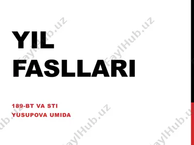 yilfasllari — PPTX