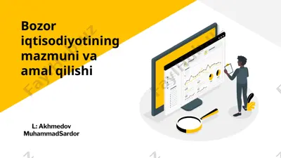 bozoriqtisodiyotining mazmuni va amaliy qilishi — PPTX