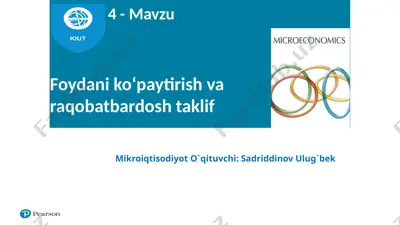 foydaniko‘paytirish va raqobatbardosh ta'lim — PPTX