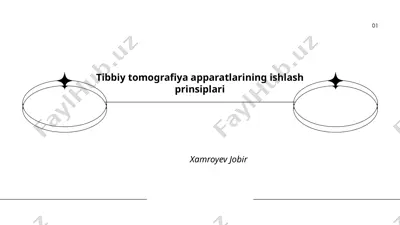 tibbiy tomografiya apparatlarining ishlash prinsiplari — PPTX