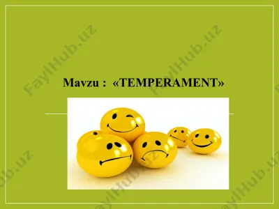 temperament — PPTX