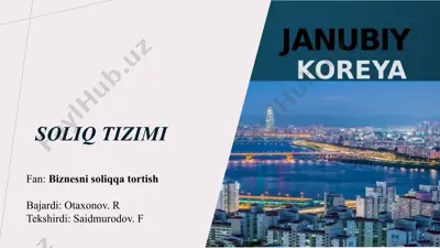 soliqtizimi — PPTX