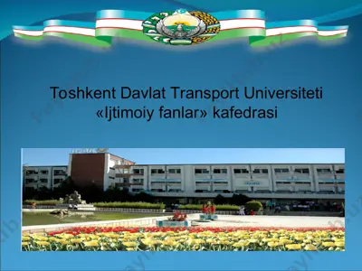 ijtimoiy fanlar kafedrasi — PPT