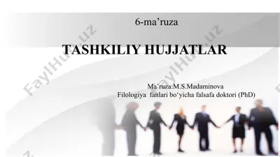 tashkiliy hujjatlar — PPTX