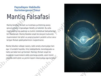 mantiq falsafasi — PPTX