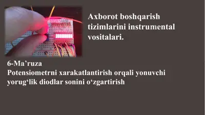 yonuvchi yorug'lik diodlar seti — PPTX