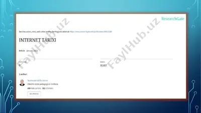 internet tarixi — PPTX