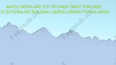 tabiiy fannlarni o'qitish qurollari — PPTX
