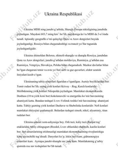 ukraina respublikasi — DOC