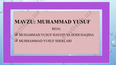 muhammad yusuf — PPTX