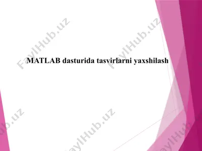 tasvir sifatini yaxshilash dasturi — PPTX