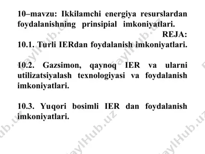 issiqlik ier — PPT