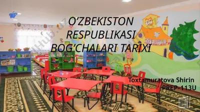o’zbekiston respublikasi bog’chalari tarixi — PPTX