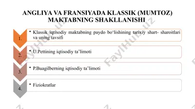 klassik (mumtoz) maktabning shakllanishi — PPTX