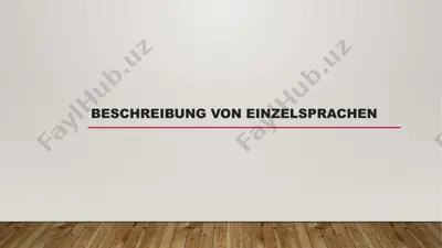 sprachen als muttersprache — PPTX