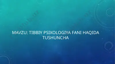 psixologiya — PPTX