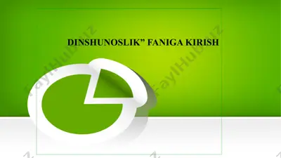 dinshunoslik faniga kirish — PPTX