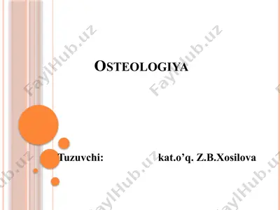 osteologiya — PPTX
