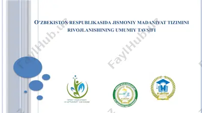 jismoniy tarbiya tizimi haqida tushuncha — PPTX