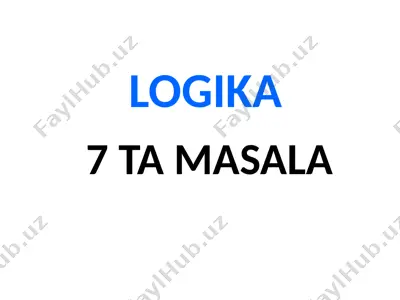 matematika masalalari — PPTX