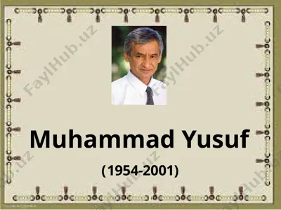muhammad yusuf — PPTX