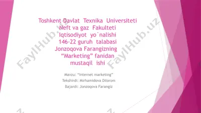 internet marketing — PPTX