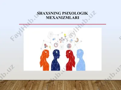 shaxsning psixologik mexanizmlari — PPTX