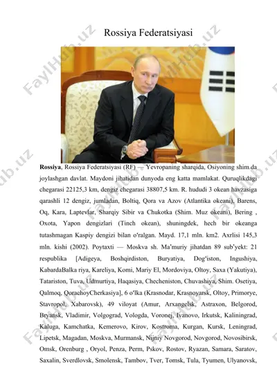 rossiya federatsiyasi — DOCX
