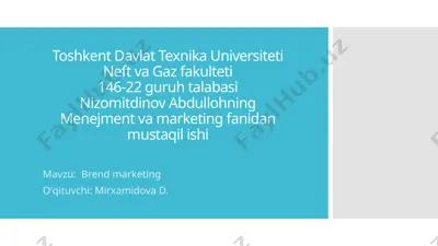 brend marketing — PPTX