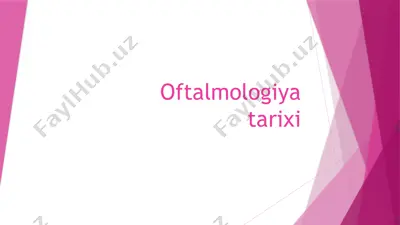 oftalmologiyatarixi — PPTX