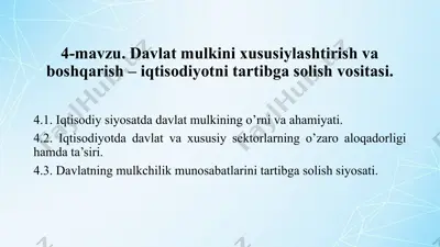 davlat mulki — PPTX