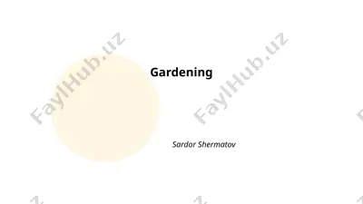 gardening — PPTX