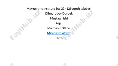 microsoft office — PPTX