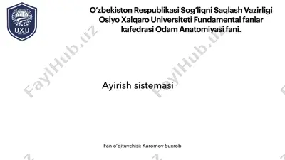 ayirish sistemasi — PDF