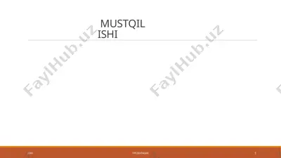 bino va inshootlar balandligi, katta oraliqliligi va unikalligi tushunchasi va aniqlanish darajasi — PPTX