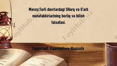 borliq va bilish falsafasi — PDF