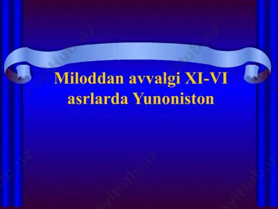 yunoniston tarixi — PPT