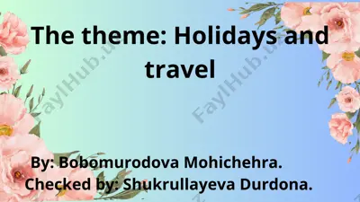 holidays and themes — PDF
