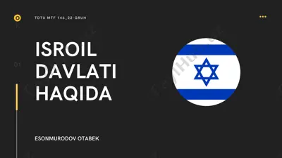 isroil davlati haqida — PDF