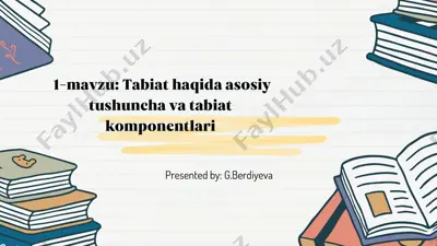 tabiat fanlarini o'qitish — PDF