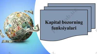 kapital qo'ylamalar — PPTX