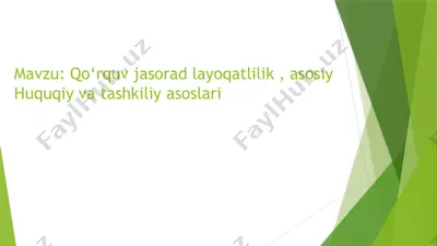 qo‘rquv jasoradlayoqatlilik — PPTX