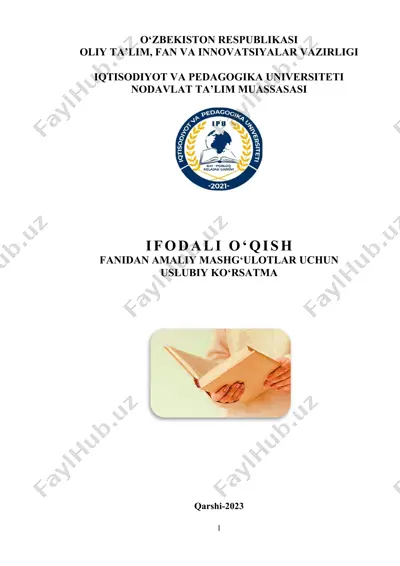 uslubiy ko‘rsatma "o‘zbek tili va adabiyoti" — DOCX