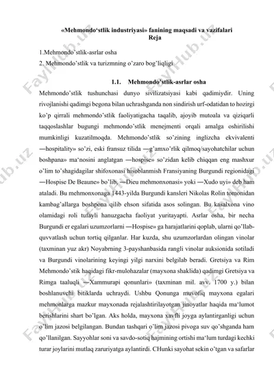 mehmondo‘stlik industriyasi — DOCX