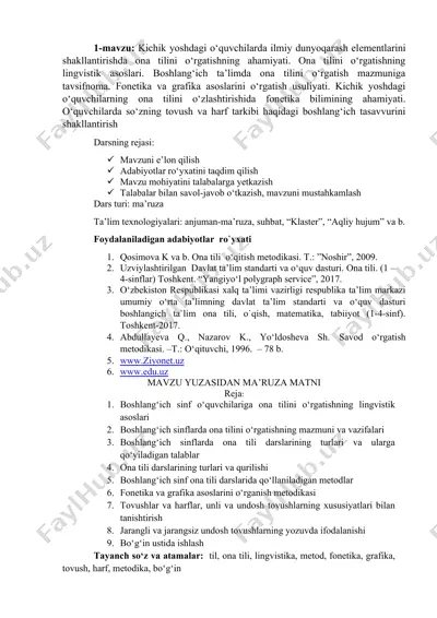 ona tilini o‘rgatishning ahamiyati — DOCX