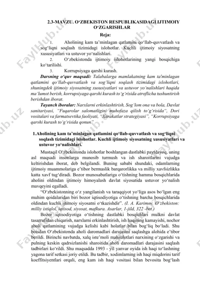 ijtimoiy o‘zgarishlar — DOCX