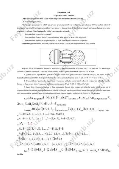 texnologik jarayonlar va ishlab chiqarishni avtomatlashtirish va boshqarish — DOCX